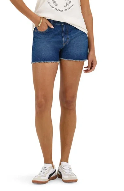 Lee 3-inch Cutoff High Waist Denim Shorts In Into The Void