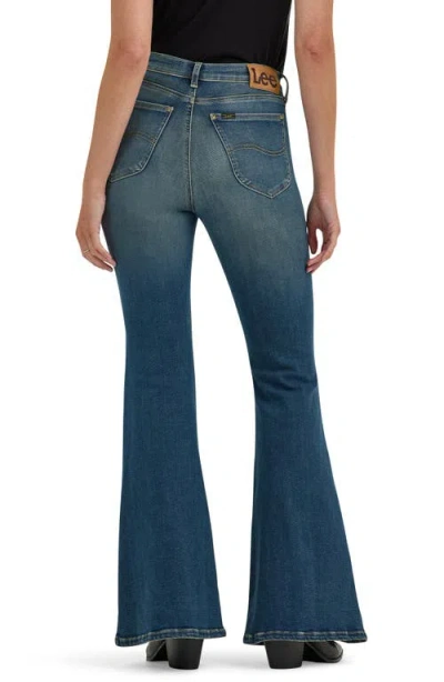 Lee Ever Fit High Waist Flare Leg Jeans In Indigo Tea