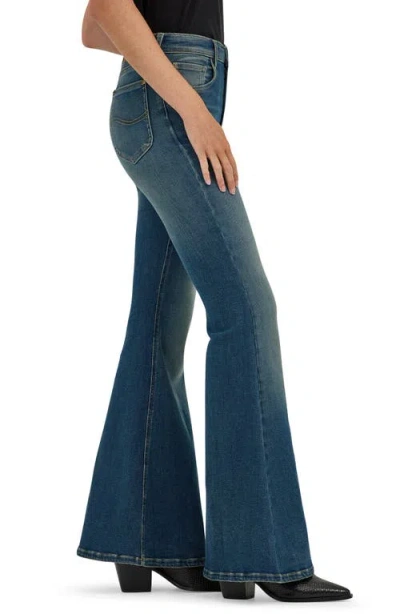 Lee Ever Fit High Waist Flare Leg Jeans In Indigo Tea