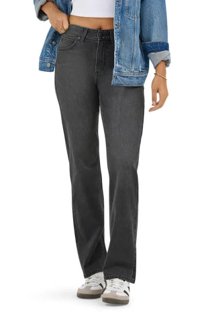 Lee Rider High Waist Straight Leg Jeans In Night Rays