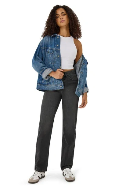 Lee Rider High Waist Straight Leg Jeans In Night Rays