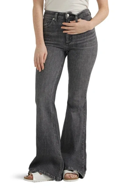Lee High Waist Flare Leg Jeans In One Dark Night