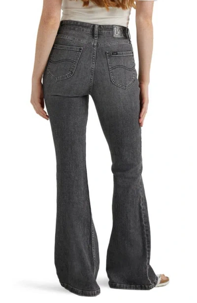 Lee High Waist Flare Leg Jeans In One Dark Night