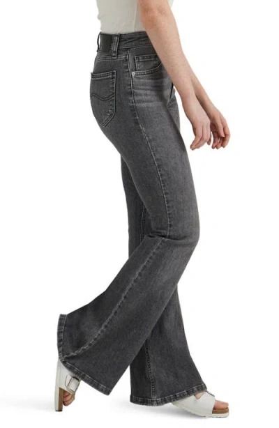 Lee High Waist Flare Leg Jeans In One Dark Night