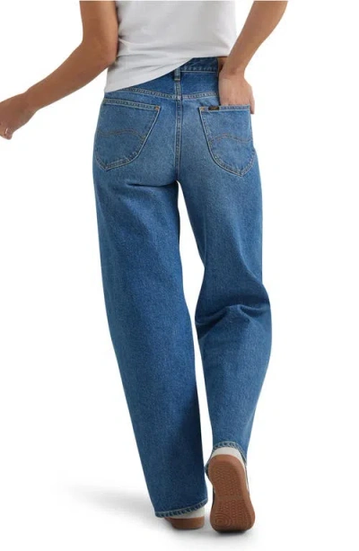 Lee Rider Loose Straight Leg Jeans In Darkest Dawn