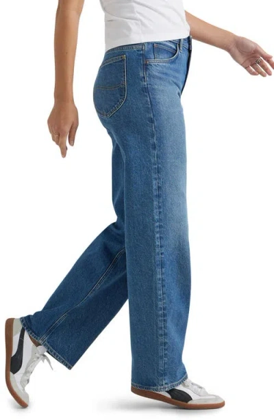 Lee Rider Loose Straight Leg Jeans In Darkest Dawn