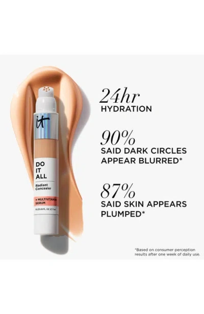 It Cosmetics Do It All Radiant Concealer + Multivitamin Serum In Tan Neutral 410
