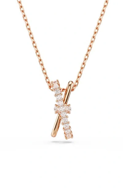 Swarovski Hyperbola Pendant Necklace In White