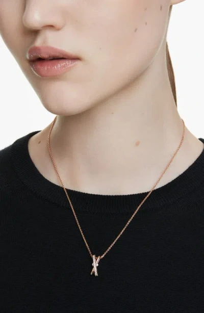 Swarovski Hyperbola Pendant Necklace In White