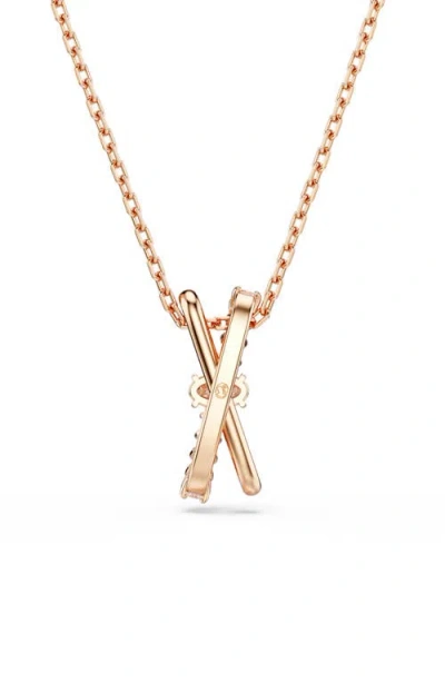 Swarovski Hyperbola Pendant Necklace In White