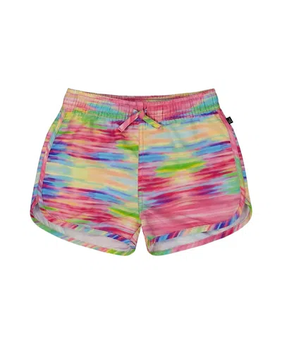 Deux Par Deux Girl's Printed Swim Shorts Multicolored In Multicolored