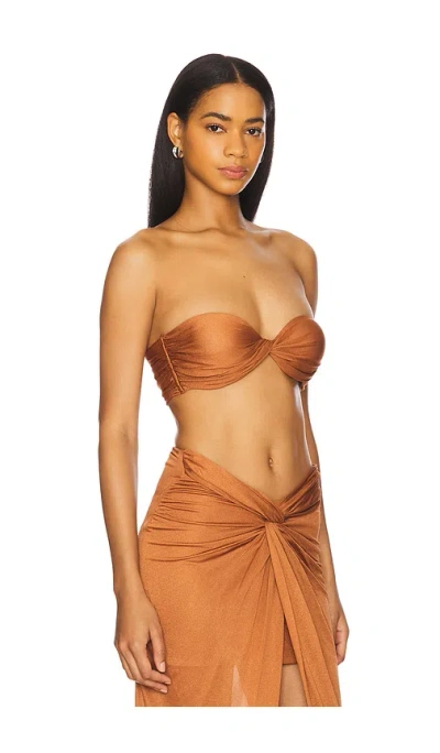 Giuseppe Di Morabito Strapless Top In Brown