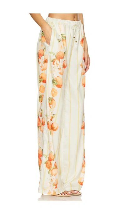 La Porte Esme Drawstring Pant In Pattern