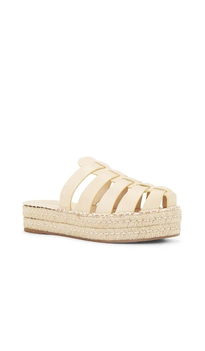 Schutz Valerie Flatform Mule In Natural Nibs