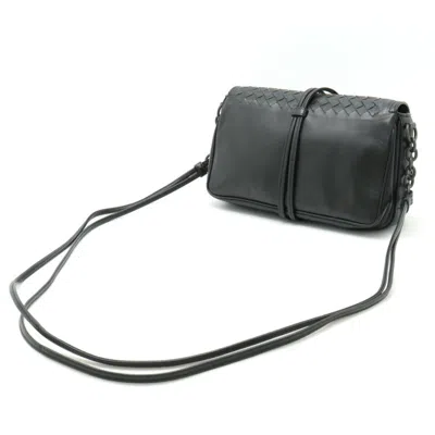 Pre-owned Bottega Veneta Black Leather Pochette Shoulder Bag ()