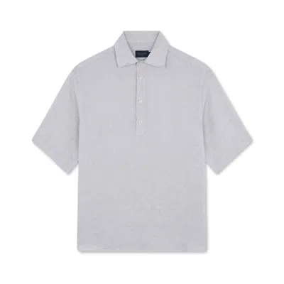 Paul & Shark Camicia Popover In Lino In Beige