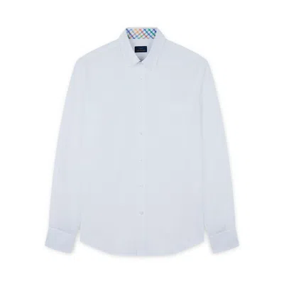 Paul & Shark Camicia In Cotone Operato In Bianco