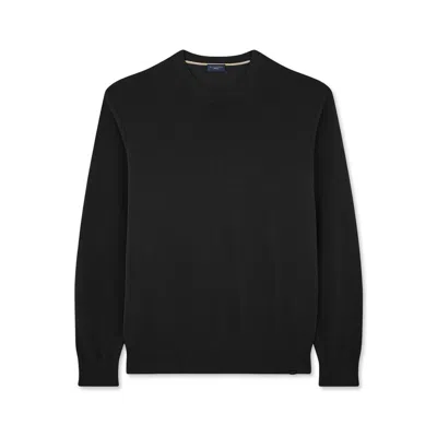Paul & Shark Maglia Girocollo In Fresco Cotone In Nero