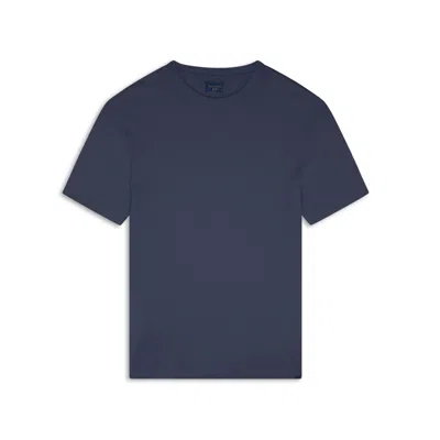 Paul & Shark T-shirt In Light Jersey Di Cotone Tinto Capo In Blu