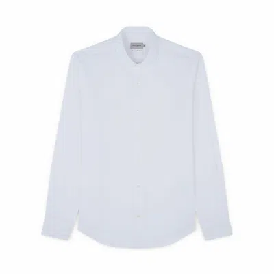Paul & Shark Camicia In Cotone Summer Breeze In Bianco