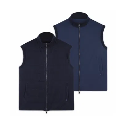 Paul & Shark Gilet Reversibile In Cotone In Blu