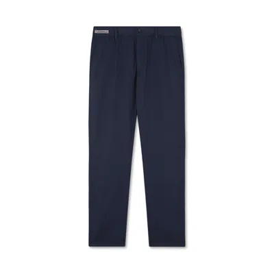 Paul & Shark Pantalone Chino In Cotone Ultralight Popeline In Blu