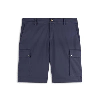 Paul & Shark Bermuda Cargo In Cotone Chino Tencel In Blu