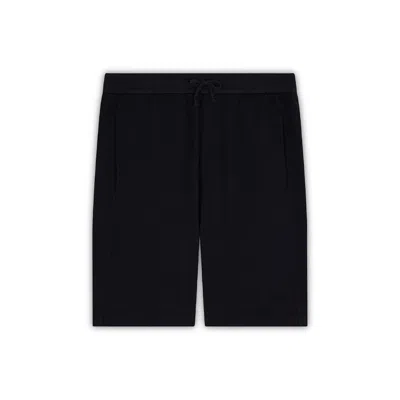 Paul & Shark Bermuda Tinto Capo In Cotone X-soft Fleece In Nero