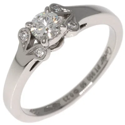 Pre-owned Cartier Silver Platinum 950 Band Ring ()