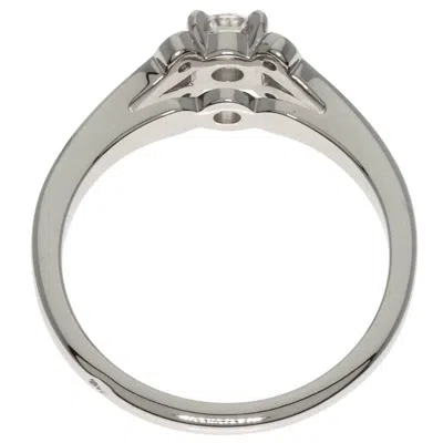 Pre-owned Cartier Silver Platinum 950 Band Ring ()