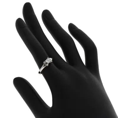 Pre-owned Cartier Silver Platinum 950 Band Ring ()
