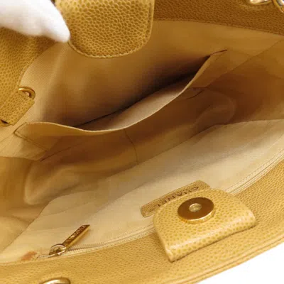 Pre-owned Chanel Beige Caviar Leather Tote Bag ()