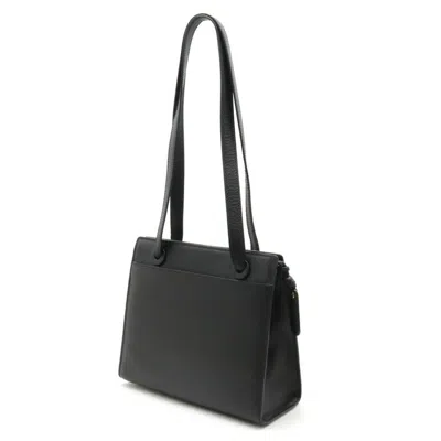Pre-owned Chanel Black Caviar Leather Shoulder Bag Tote Bag ()