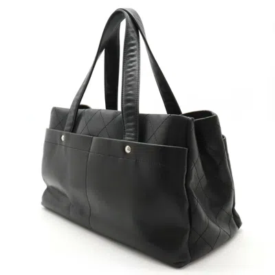 Pre-owned Chanel Black Caviar Leather Tote Bag ()