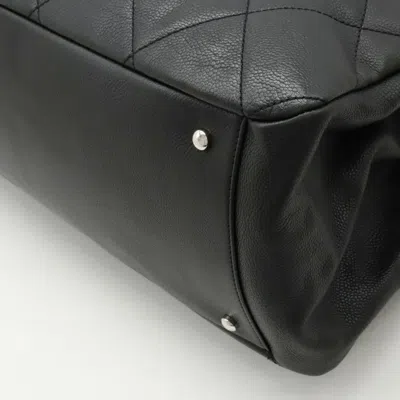 Pre-owned Chanel Black Caviar Leather Tote Bag ()