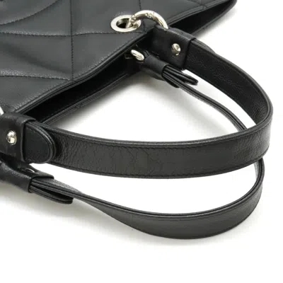 Pre-owned Chanel Black Caviar Leather Tote Bag ()