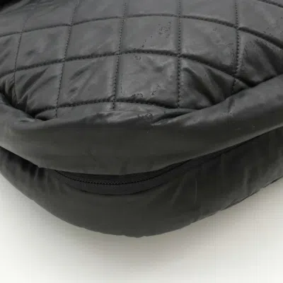 Pre-owned Chanel Black Leather Nylon Shoulder Bag ()