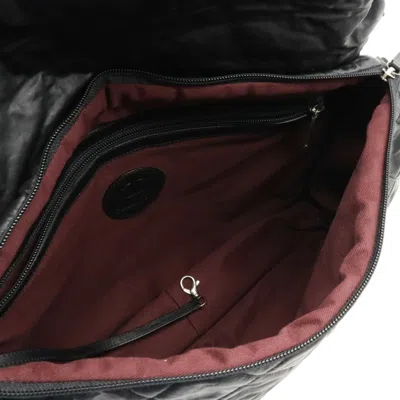 Pre-owned Chanel Black Leather Nylon Shoulder Bag ()