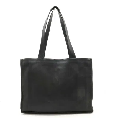 Pre-owned Chanel Black Leather Shoulder Bag Tote Bag ()