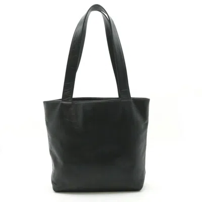 Pre-owned Chanel Black Leather Shoulder Bag Tote Bag ()