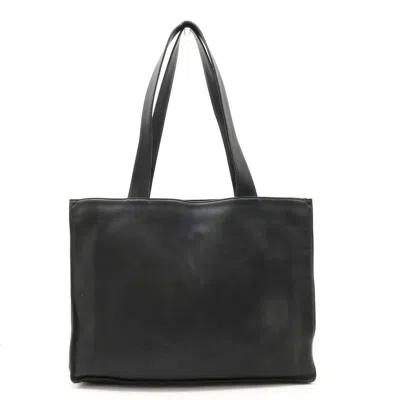 Pre-owned Chanel Black Leather Shoulder Bag Tote Bag ()