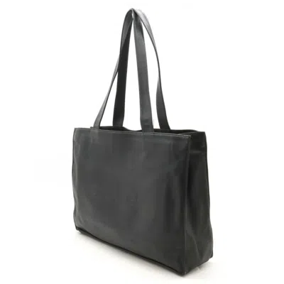 Pre-owned Chanel Black Leather Shoulder Bag Tote Bag ()