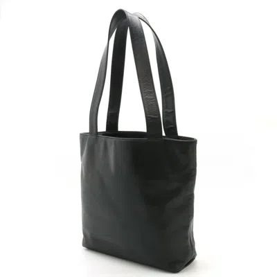Pre-owned Chanel Black Leather Shoulder Bag Tote Bag ()