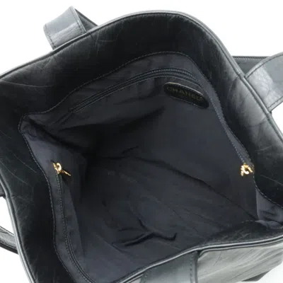 Pre-owned Chanel Black Leather Shoulder Bag Tote Bag ()
