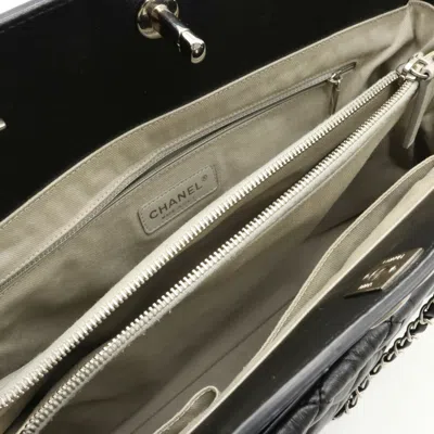 Pre-owned Chanel Black Leather Shoulder Bag Tote Bag ()