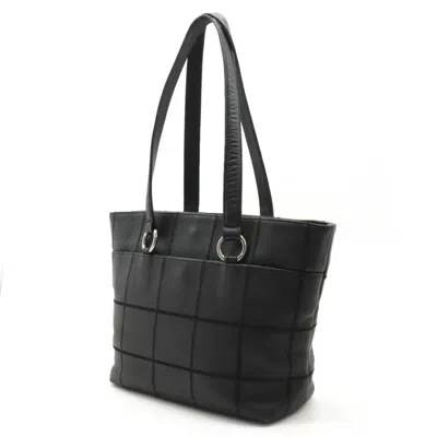 Pre-owned Chanel Black Leather Tote Bag ()