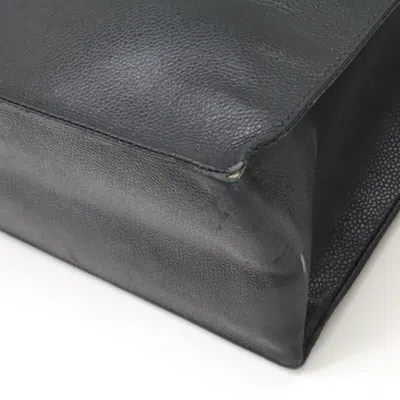 Pre-owned Chanel Caviar Skin Black Caviar Leather Shoulder Bag Tote Bag ()