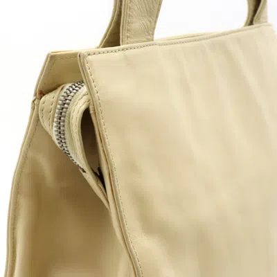 Pre-owned Chanel Light Beige Leather Tote Bag ()
