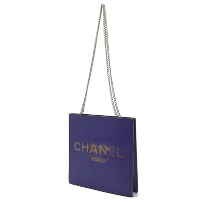 Pre-owned Chanel Purple Vinyl Shoulder Bag ()