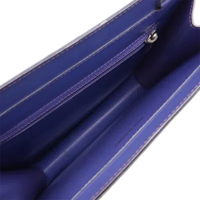 Pre-owned Chanel Purple Vinyl Shoulder Bag ()